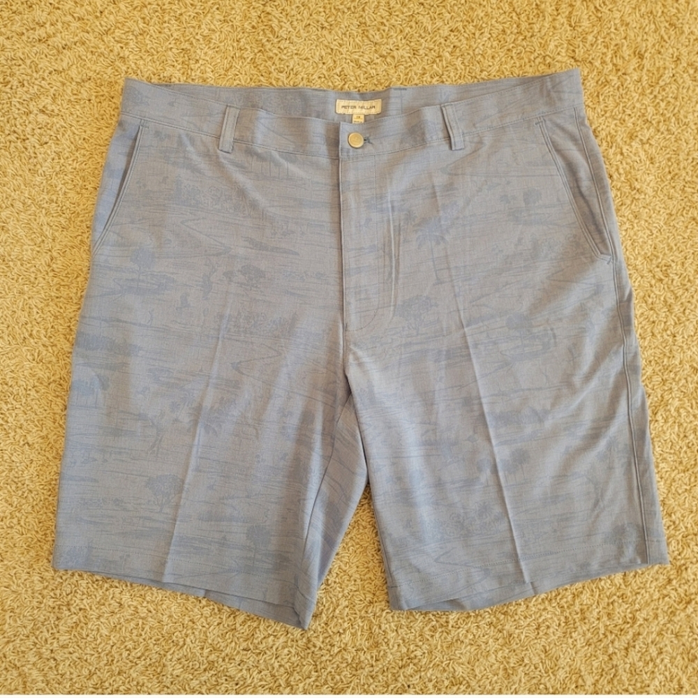 Peter Millar Shackleford Stretch Performance Hybrid Shorts Blue Size 38 NWOT